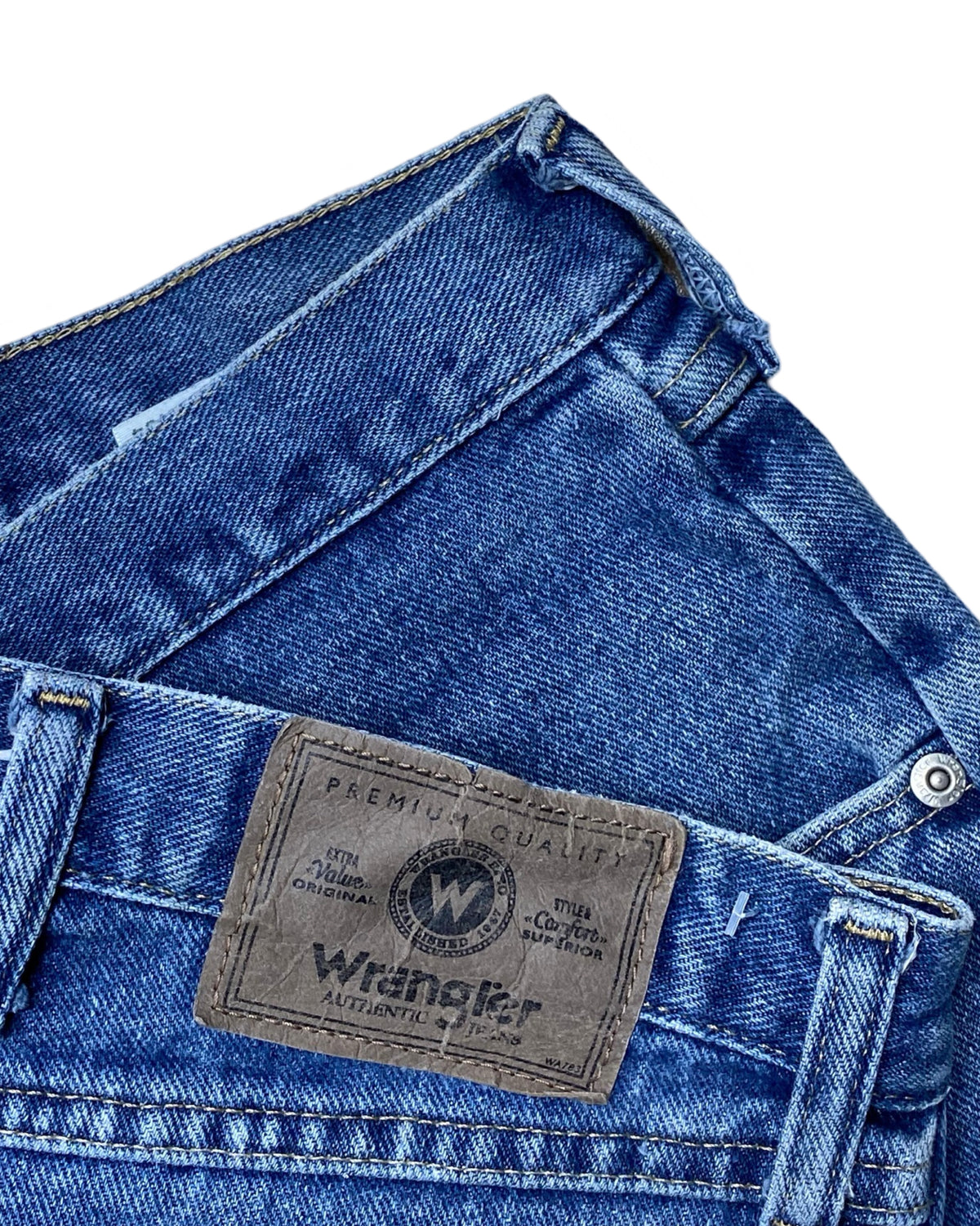 Wrangler Blue Medium-Wash Denim Jeans | Waist 40” | Length 42.5”