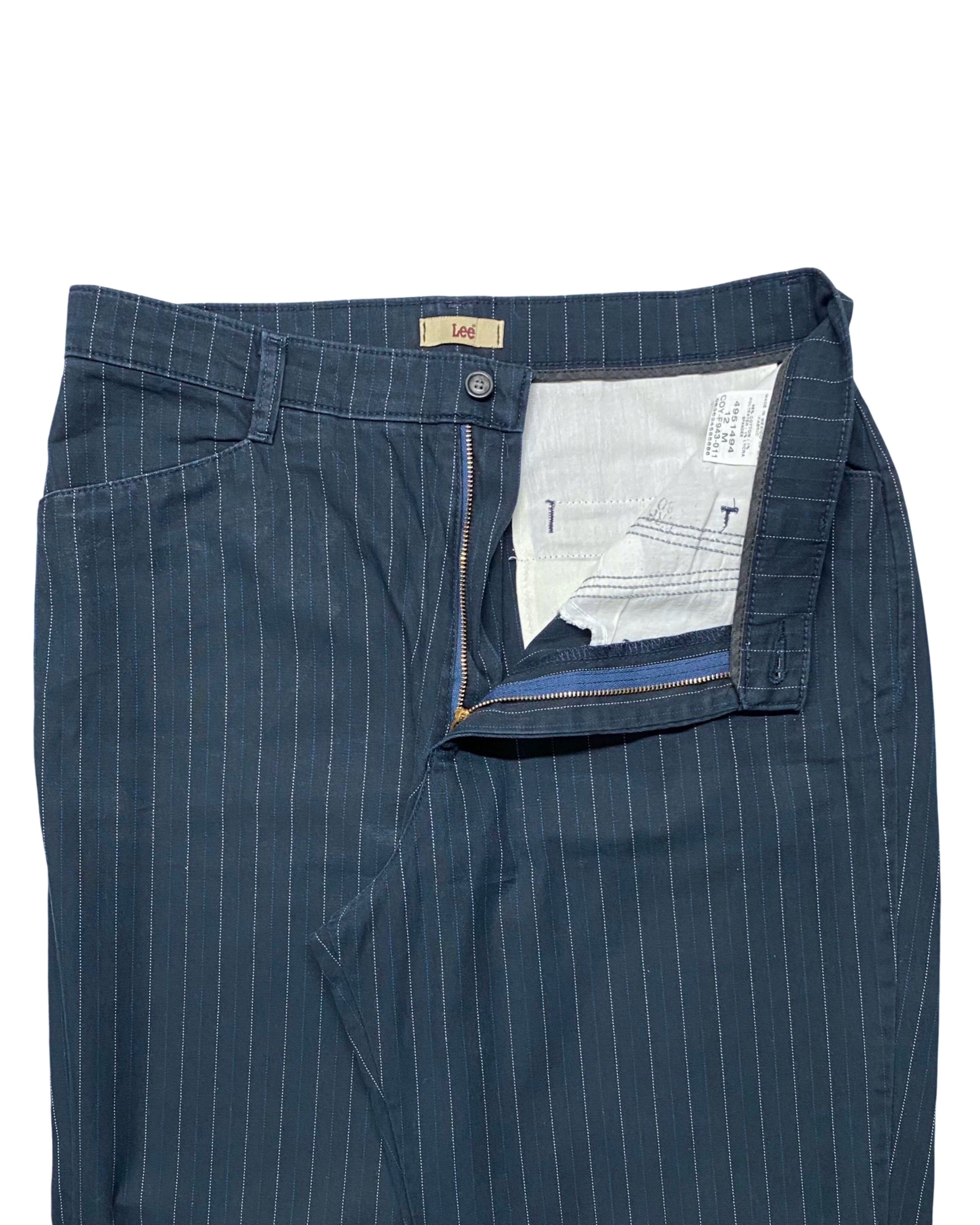 Lee Pinstripe Trousers – Classic Tailored Style | Waist 32” | Length 43”