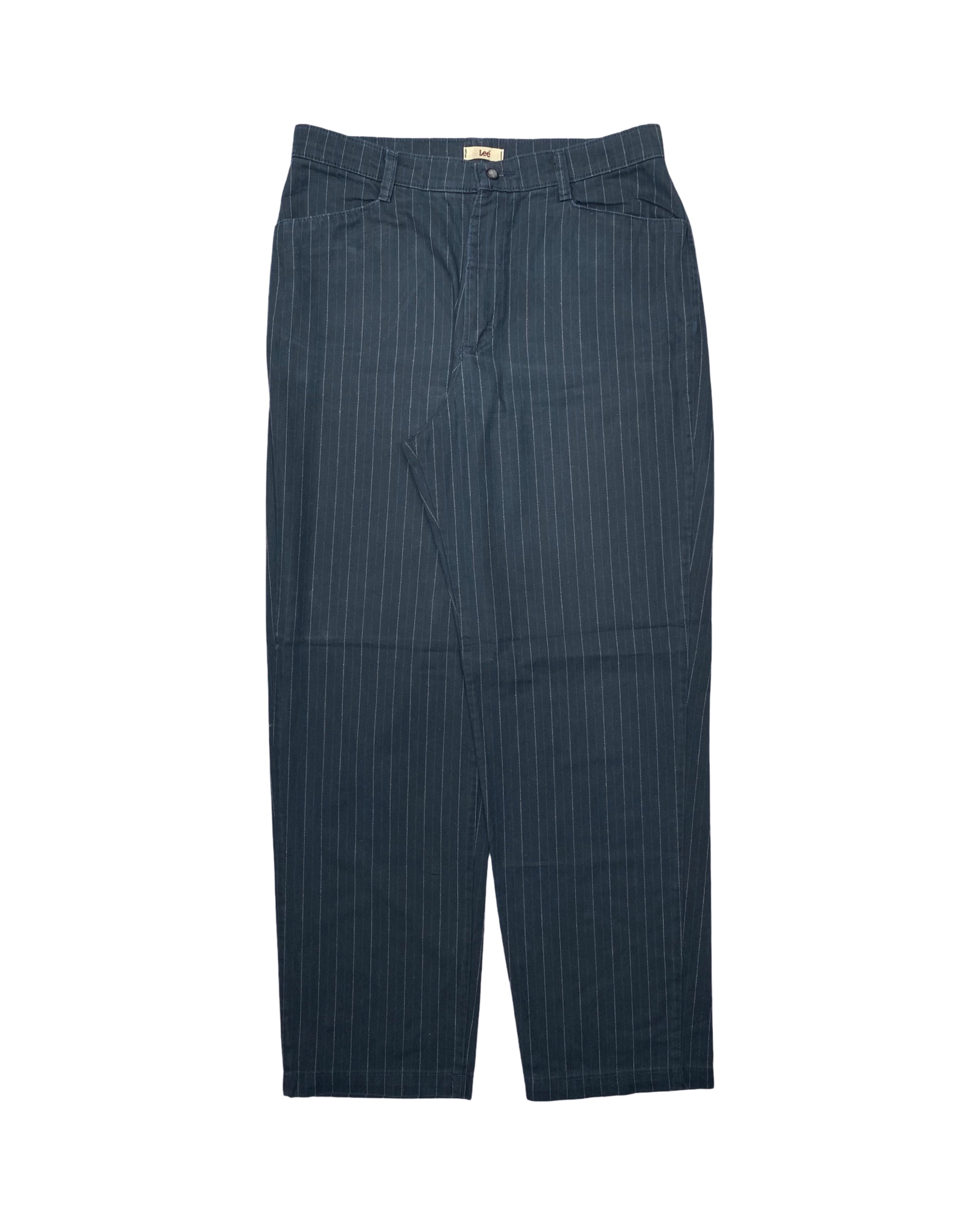 Lee Pinstripe Trousers – Classic Tailored Style | Waist 32” | Length 43”