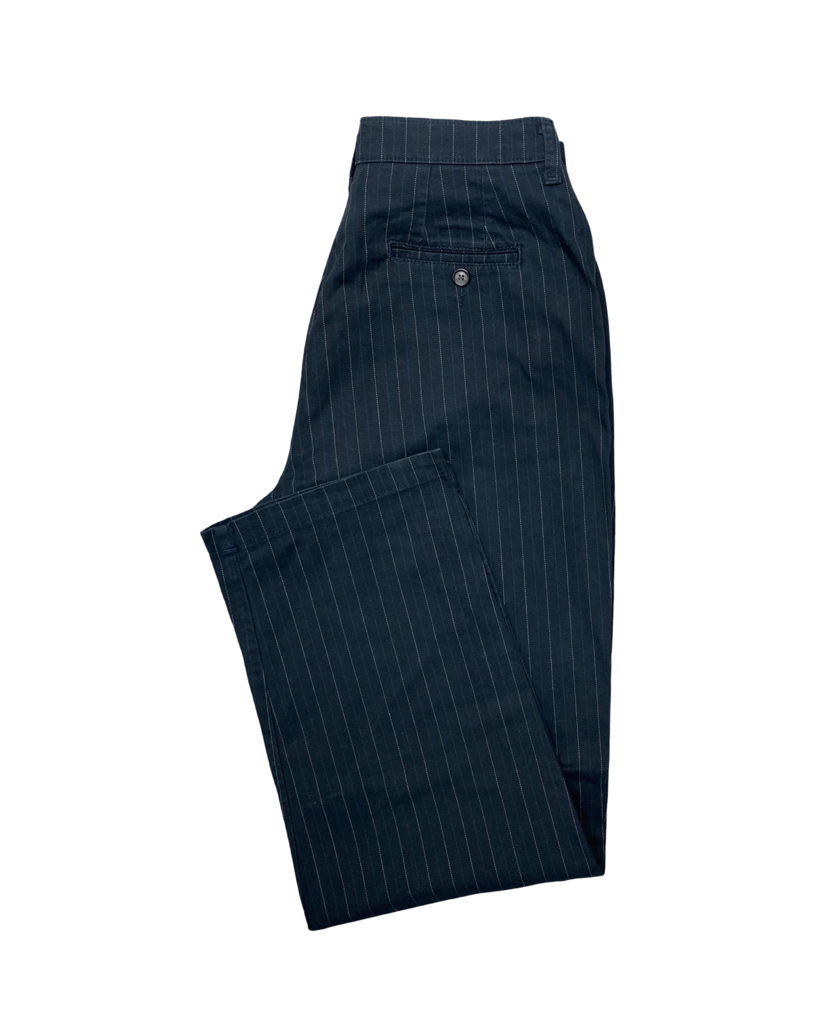 Lee Pinstripe Trousers – Classic Tailored Style | Waist 32” | Length 43”