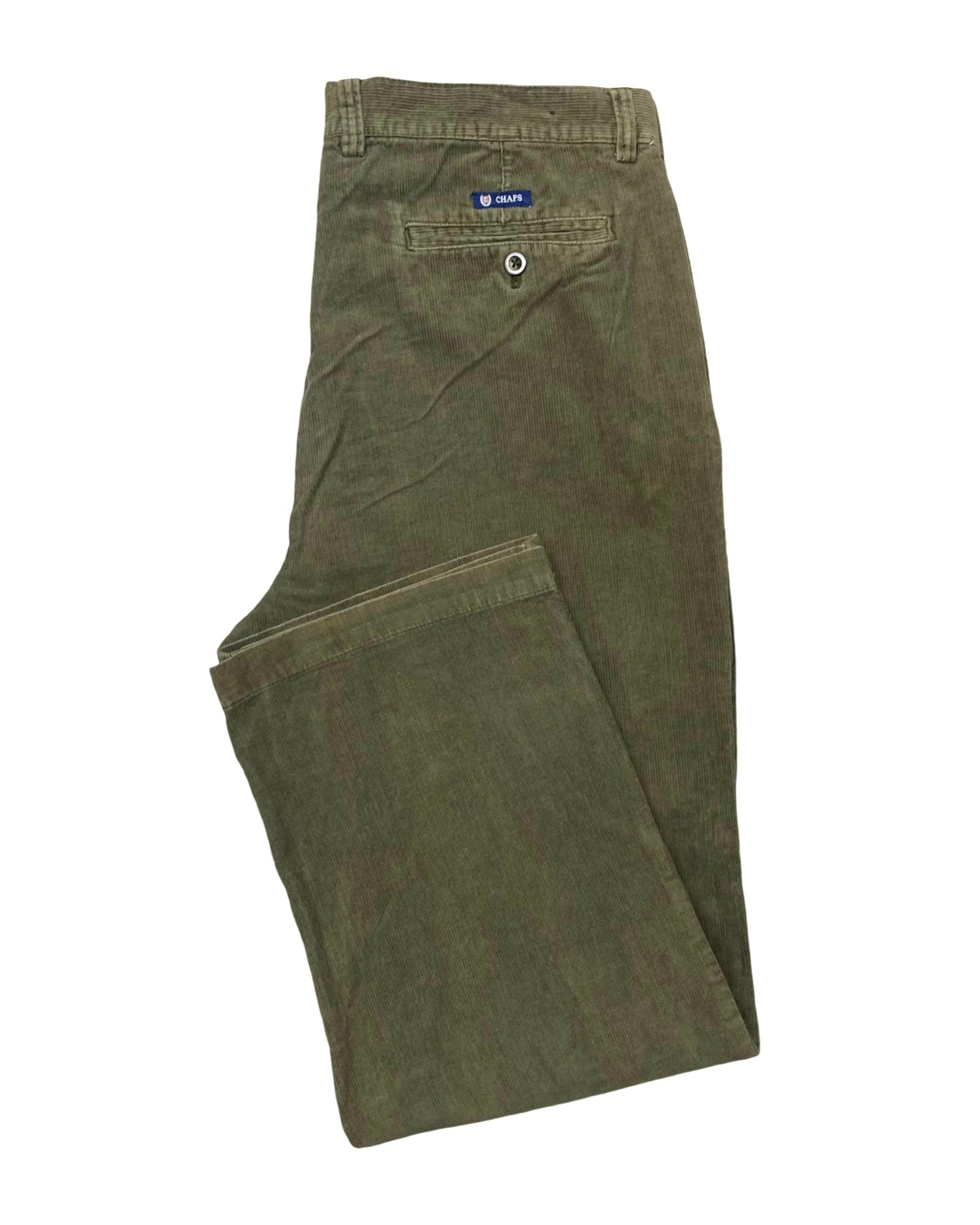 Chaps Olive Corduroy Pants | Waist 38” | Length 43.5”