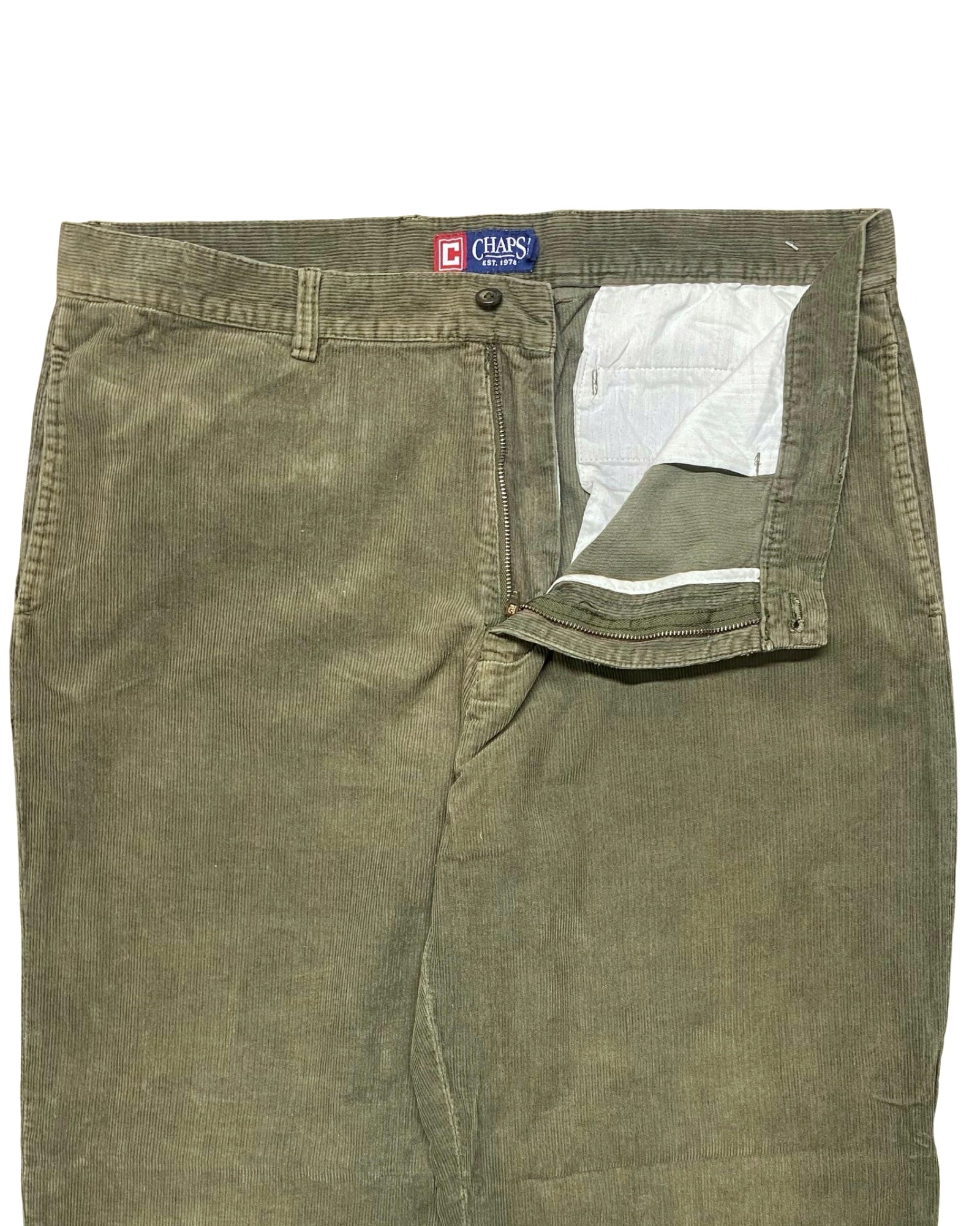 Chaps Olive Corduroy Pants | Waist 38” | Length 43.5”