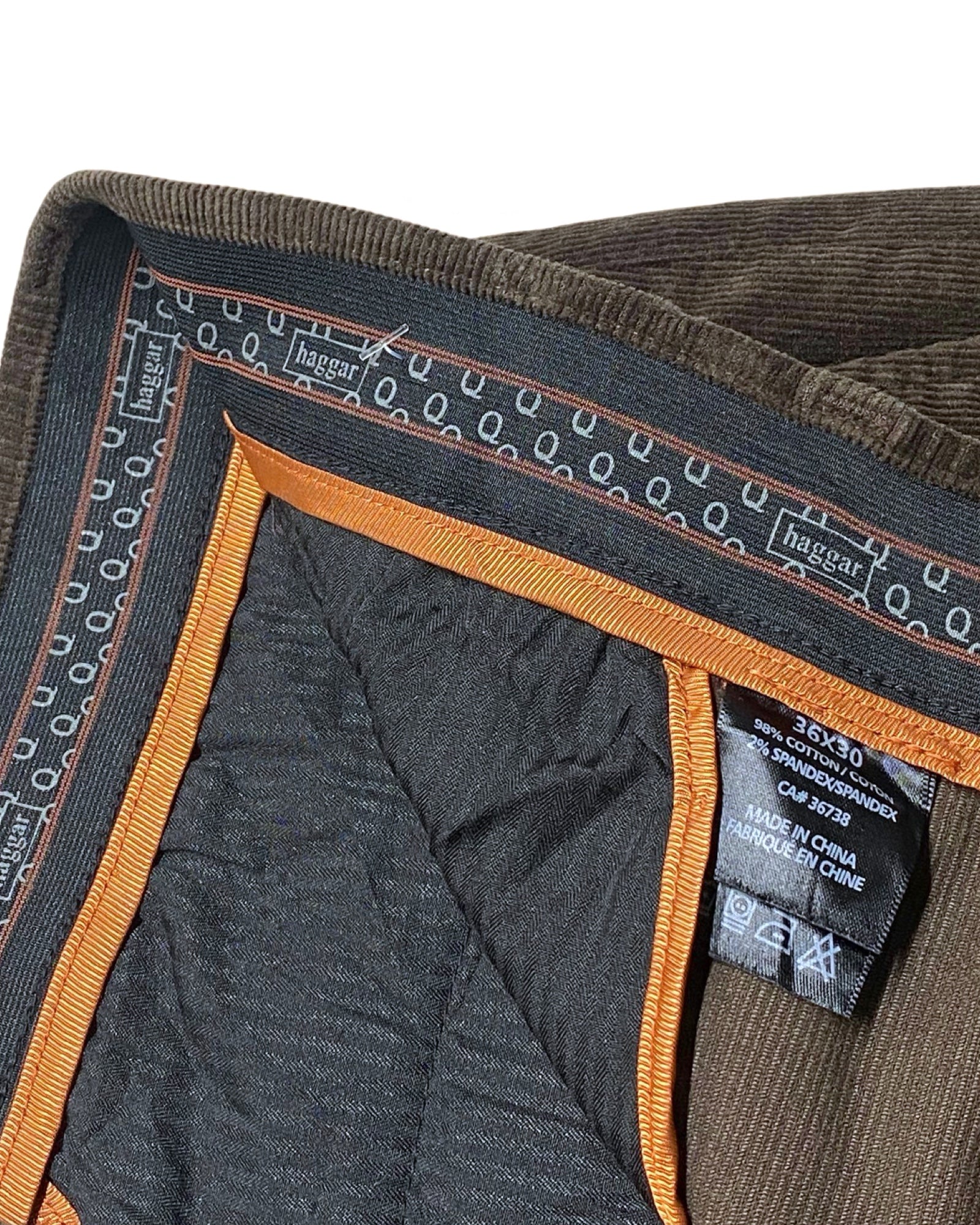 Haggar Brown Corduroy Pants | Waist 36” | Length 39”