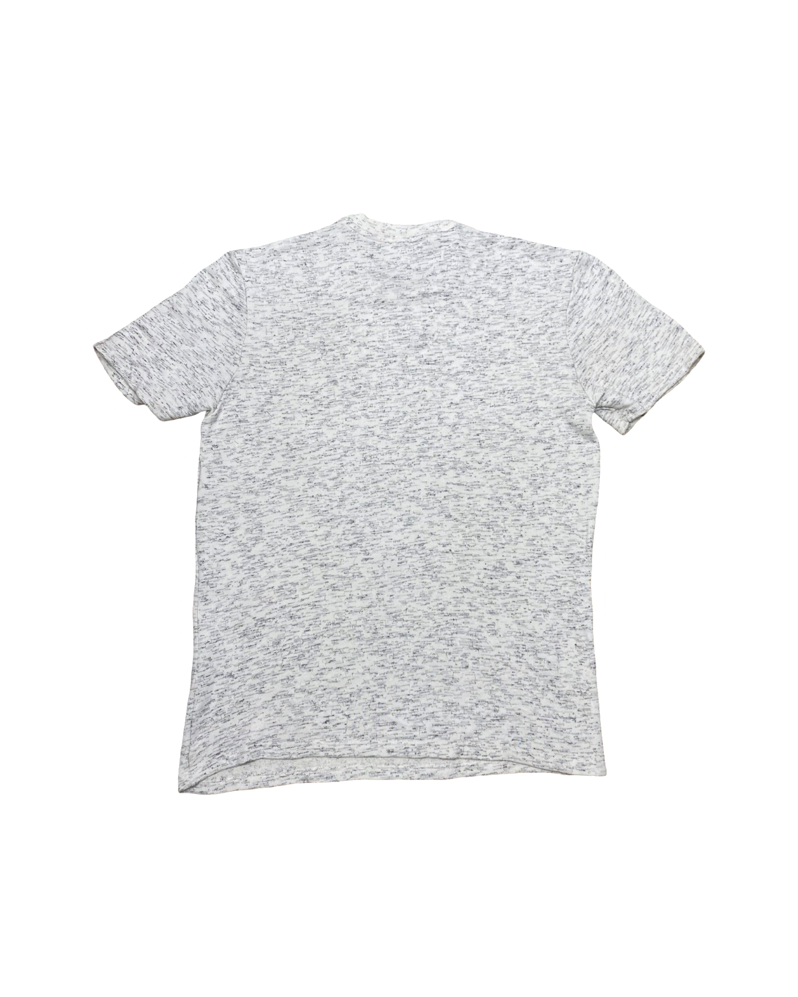 REISS Marled Knit Crew Neck T-Shirt | Medium | Chest 21”