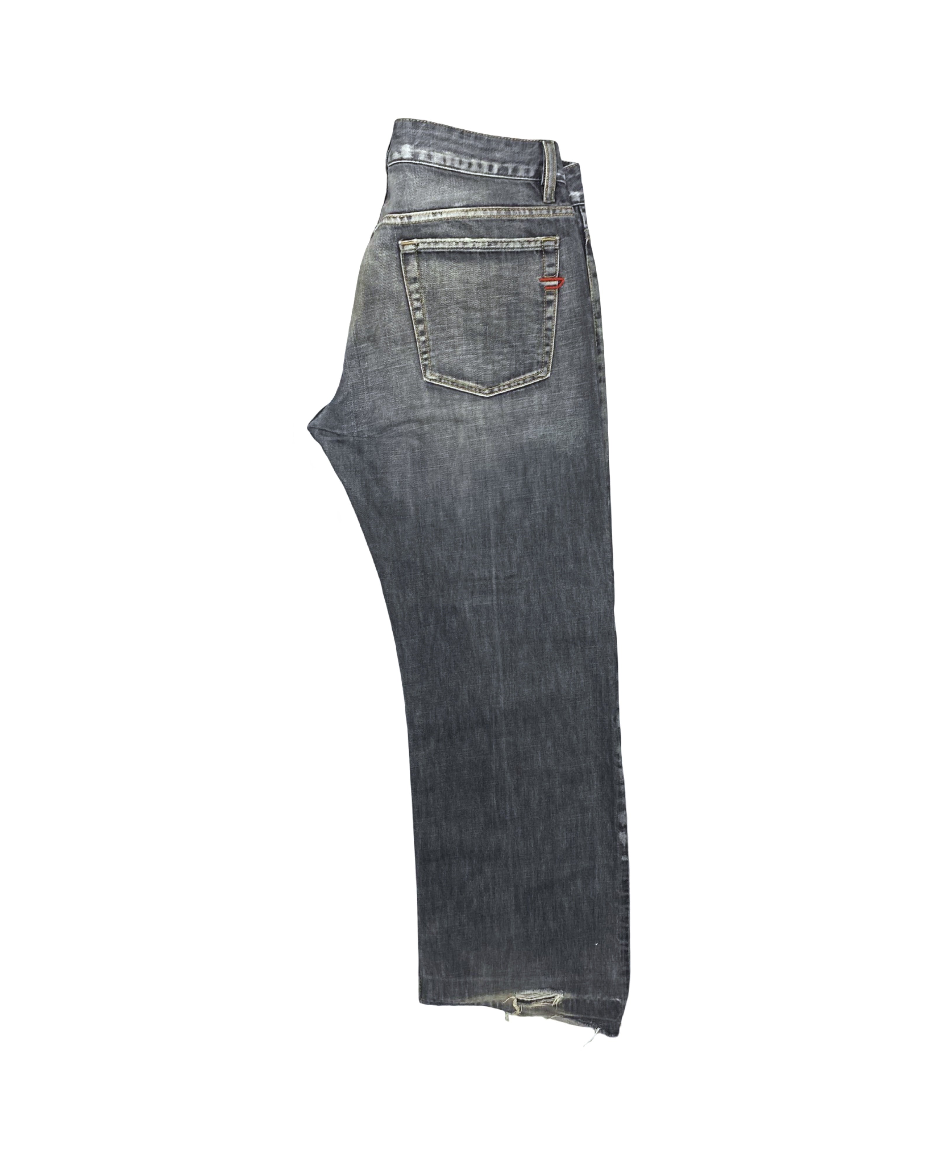 Diesel Industry Grey Distressed Denim Jeans | W34 L37.5
