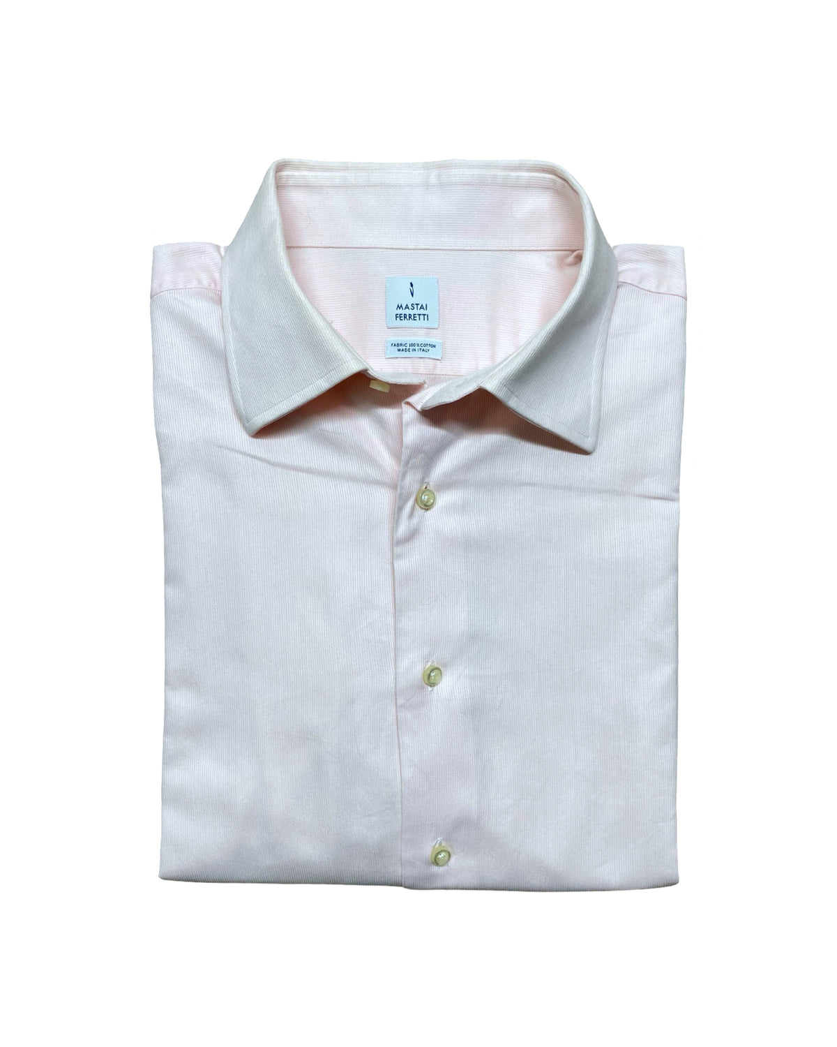 Mastai Ferretti Pink Long Sleeve Dress Shirt | XL | Chest 26”
