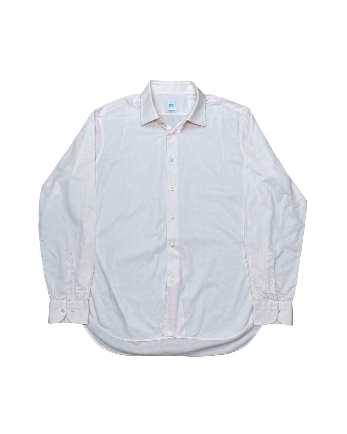 Mastai Ferretti Pink Long Sleeve Dress Shirt | XL | Chest 26”