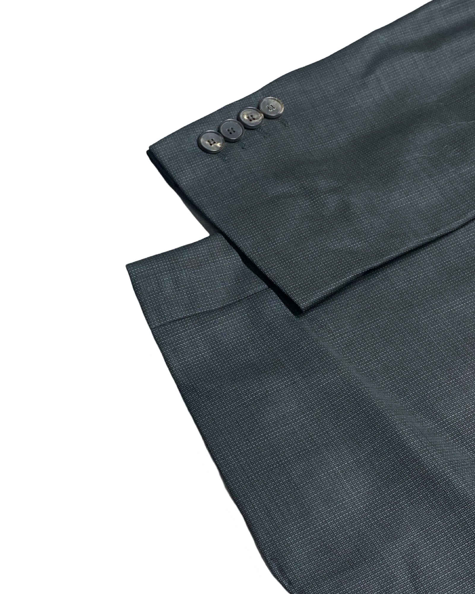 Zara Man Classic Fit Textured Charcoal Blazer | Chest 20.5” | Size 38 (EUR 48)