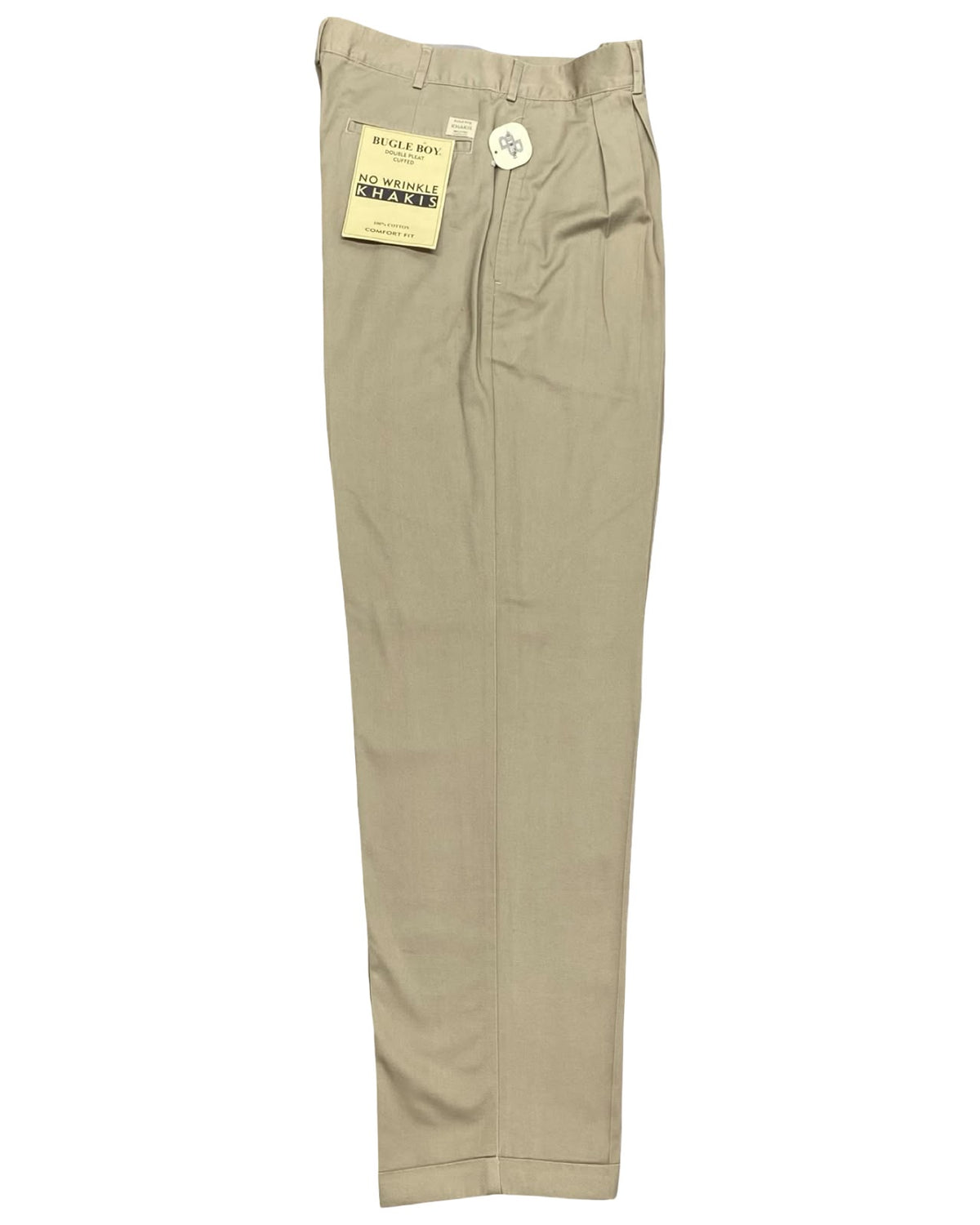 Bugle Boy Beige Pleated Khaki Trousers